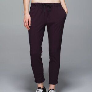 Lululemon Jet Crop in Black Cherry